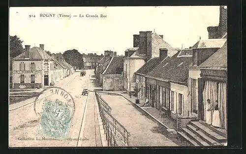 AK Rogny, La Grande Rue