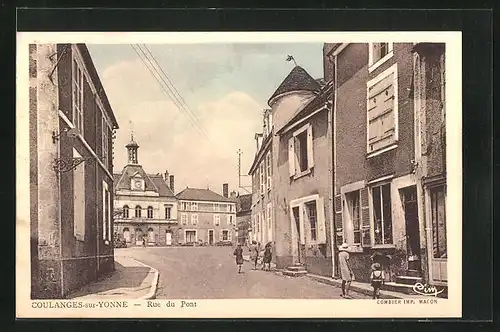 AK Coulanges-sur-Yonne, Rue du Pont