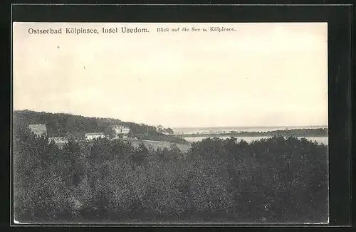 AK Kölpinsee / Ostsee, Blick auf die See u. Kölpinsee