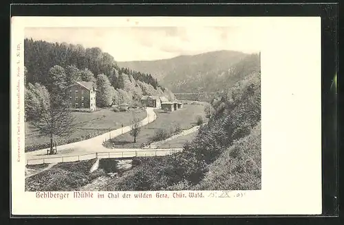 AK Gehlberg, Blick auf die Gehlberger Mühle