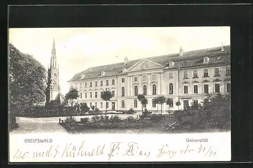 AK Greifswald, Blick auf Universität