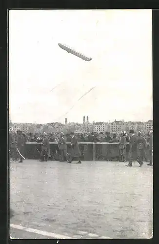 AK München, Zeppelins grosse Fernfahrt 1909