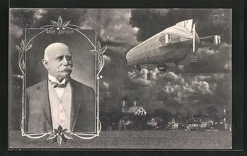 AK Graf Zeppelin mit seinem Luftschiff