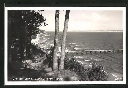 AK Sellin a. Rügen, Blick vom Hochufer