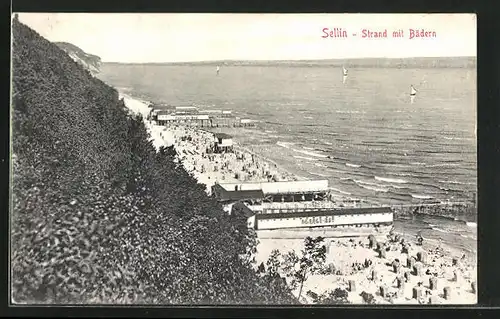 AK Sellin, Strand mit Bädern