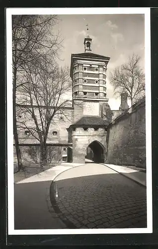 AK Augsburg, Blick auf das Rote Tor