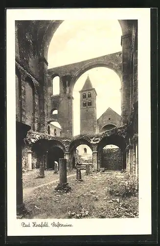 AK Bad Hersfeld, Blick auf die Stiftsruine