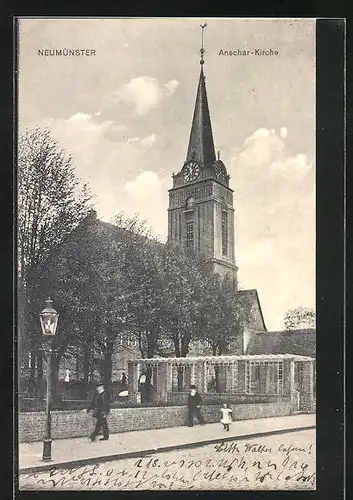 AK Neumünster, Blick auf die Anscharkirche