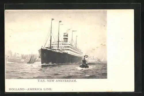 AK T.S. S. New Amsterdam, Holland-America Line