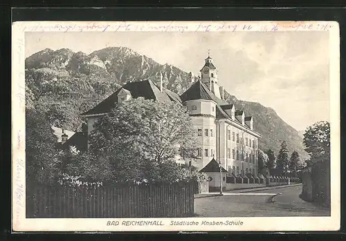 AK Bad Reichenhall, Städtische Knabenschule