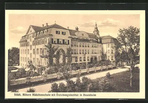 AK Rosenheim, Städt. höhere Mädchenschule mit Erziehungsinstitut