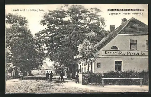 AK Blankensee, Gasthof von Rudolf Personke
