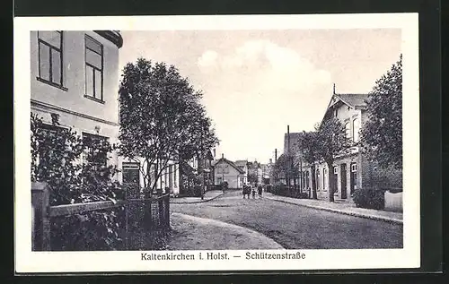 AK Kaltenkirchen i. Holst., Blick in die Schützenstrasse