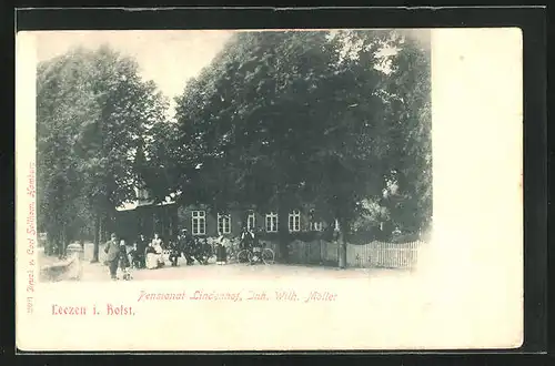 AK Leezen / Holst., Hotel Lindenhof von Wilh. Möller