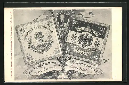 AK Flensburg, Zur Erinnerung an die Fahnenweihe 1912