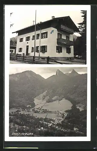 AK Kreuth, Ortsansicht mit Hotel