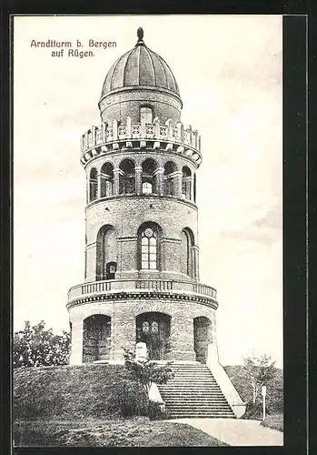 AK Rügen, Arndtturm bei Bergen auf Rügen