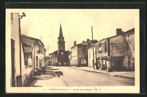 AK Auros, Route de Langon