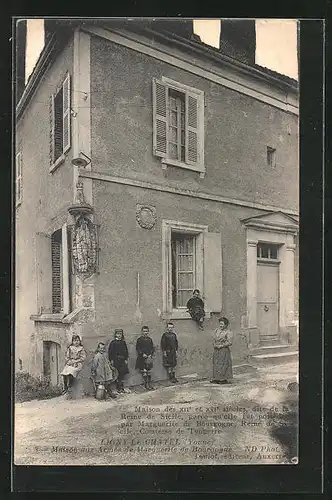 AK Ligny-Le-Chatel, Maison aux Armes de Marguerite de Bourgogne