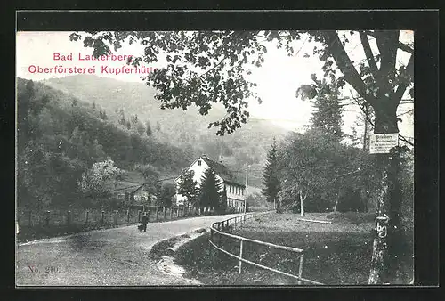 AK Bad Lauterberg, Blick auf die Oberförsterei Kupferhütte
