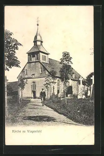 AK Wagenfeld, Blick auf die Kirche