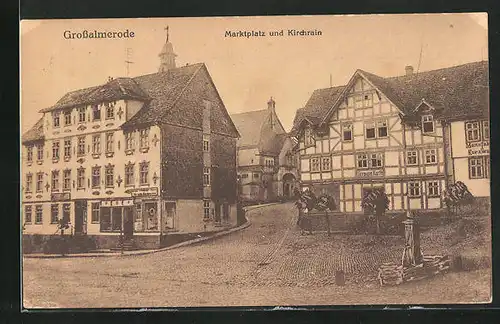 AK Grossalmerode, Marktplatz mit Kirchrain