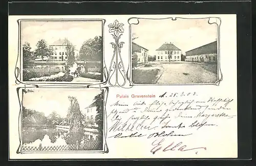 AK Gravenstein, Ansichten vom Palais