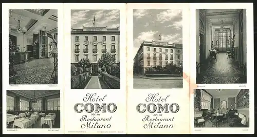 Vertreterkarte Como, Hotel Como, Restaurant Milano, Umgebungskarte und Ansichten des Hotels