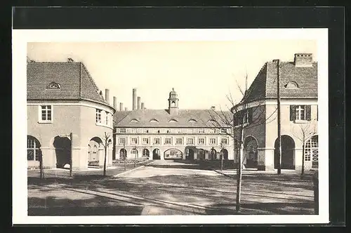 AK Golpa / Zschornewitz, Blick auf den Marktplatz der Kolonie