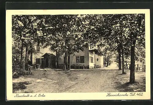 AK Neustadt a. d. Orla, Gasthaus Heinrichsruhe