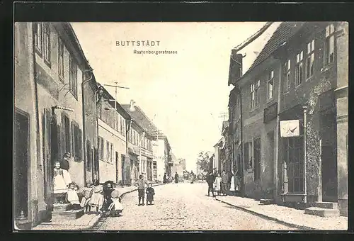 AK Buttstädt, Rastenbergstrasse im Sonnenschein
