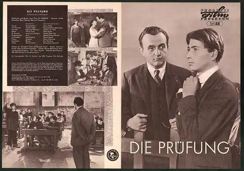 Filmprogramm PFP Nr. 27 /58, Die Prüfung, Bernard Blier, Juliette Faber, Regie: Jean-Paul Le Chanois