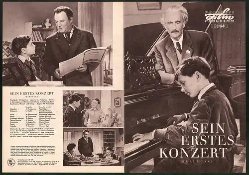 Filmprogramm PFP Nr. 28 /58, Sein erstes Konzert, A. Demjanow, L. Gallis, Regie: M. Fjodorowa