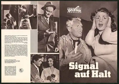 Filmprogramm PFP Nr. 15 /58, Signal auf Halt, Pietro Germi, Luisa della Noce, Regie: Alfredo Giannetti