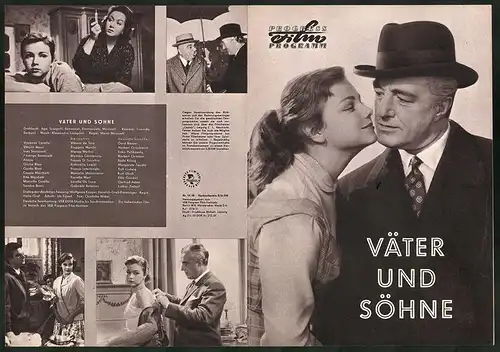 Filmprogramm PFP Nr. 14 /58, Väter und Söhne, Vittorio de Sica, Ruggero Marchi, Regie: Mario Monicelli