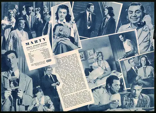 Filmprogramm IFB Nr. 2875, Marty, Ernest Borgnine, Betsy Blair, Regie: Delbert Mann