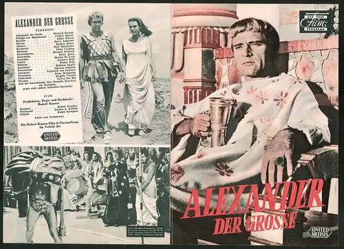 Filmprogramm DNF, Alexander der Grosse, Richard Burton, Fredric March, Regie: Robert Rossen