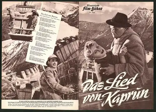 Filmprogramm IFB Nr. 2656, Das Lied von Kaprun, Waltraut Haas, Albert Lieven, Regie: Anton Kutter
