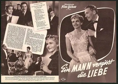 Filmprogramm IFB Nr. 2707, Ein Mann vergisst die Liebe, Willy Birgel, Maria Holst, Regie: Volker von Collande