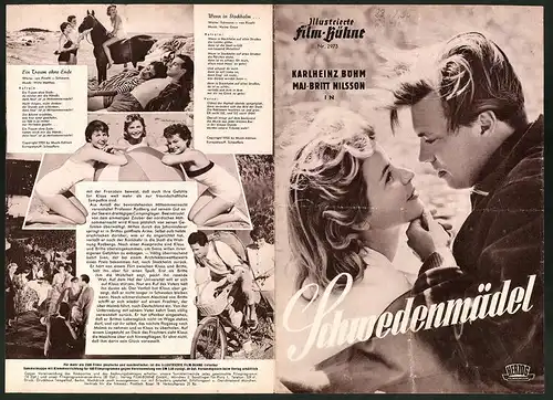 Filmprogramm IFB Nr. 2973, Schwedenmädel, Karlheinz Böhm, Maj-Britt Nilsson, Regie: Thomas Engel