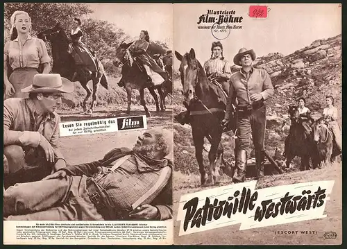 Filmprogramm IFB Nr. 4775, Patrouille westwärts, Victor Mature, Elaine Stewart, Regie: Francis D. Lyon