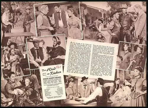 Filmprogramm IFB Nr. 5955, Den Wind im Rücken, Tom Tyron, Dan Duryea, Regie: Harry Keller