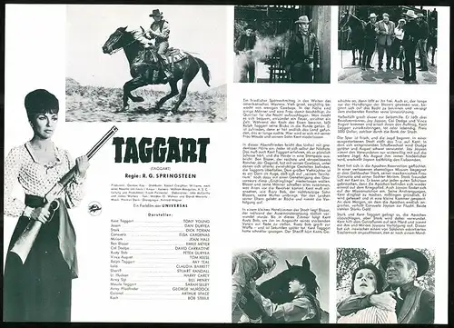 Filmprogramm IFB Nr. 7127, Taggart, Tony Young, Dan Duryea, Regie: R. G. Springsteen