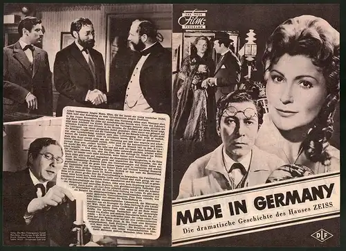 Filmprogramm DNF, Made in Germany, Winnie Markus, Carl Raddatz, Regie: Wolfgang Schleif