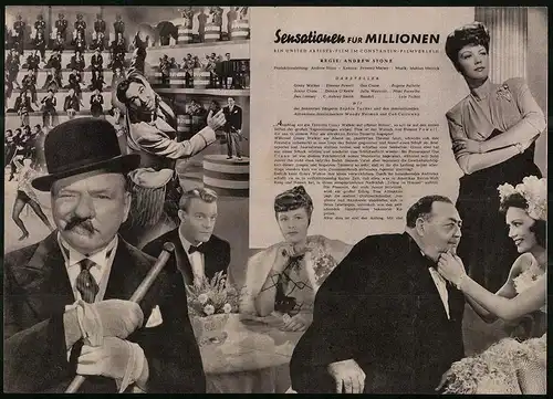 Filmprogramm IFB Nr. 855, Sensationen für Millionen, Eleanor Powell, Dennis O`Keefe, Regie: Andrew Stone