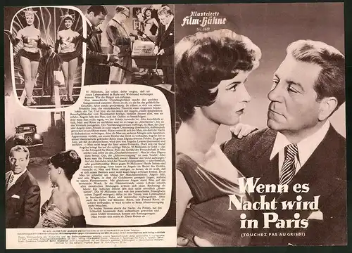 Filmprogramm IFB Nr. 2629, Wenn es Nacht wird in Paris, Jean Gabin, René Dary, Regie: Jacques Becker