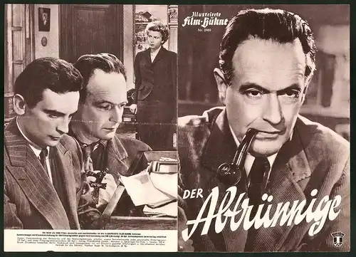 Filmprogramm IFB Nr. 2469, Der Abtrünnige, Pierre Fresnay, Pierre Trabaud, Regie: Léo Joannon