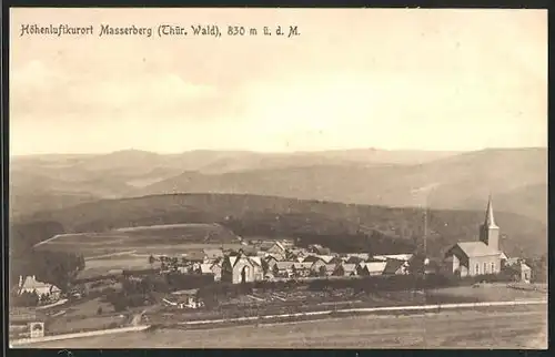 AK Masserberg, Blick auf die Ortschaft