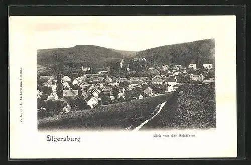 AK Elgersburg, Blick von der Schäferei