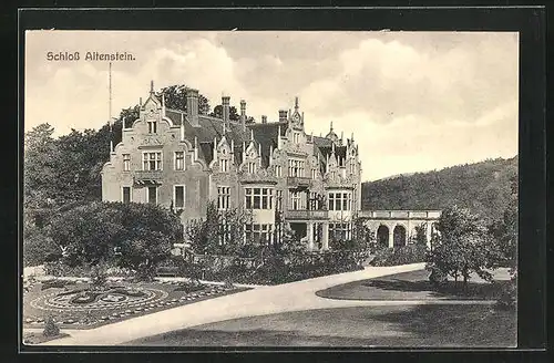 AK Bad Liebenstein, Schloss Altenstein im Sonnenschein